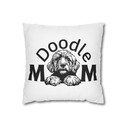 Doodle Mom Pillowcase — Cute Goldendoodle Dog Mom Decorative Throw Pillow