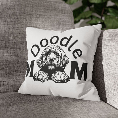 Doodle Mom Pillowcase — Cute Goldendoodle Dog Mom Decorative Throw Pillow
